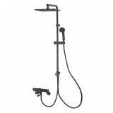 SANEI/三栄水栓 SK18CK-2S4-MDP 混合栓 壁付シャワー混合栓 サーモシャワー混合栓 URBAN TOWER 寒冷地用 マットブラック 受注生産品 §