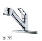 タカギ JL356MN シングルレバー混合栓 2ホール水栓 203mmピッチ用 メッキ 蛇口一体型浄水器 みず工房 クリーンシリーズ