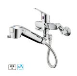 タカギ JL336MN 壁出し混合水栓 引出型 メッキ 蛇口一体型浄水器 みず工房 クリーンシリーズ