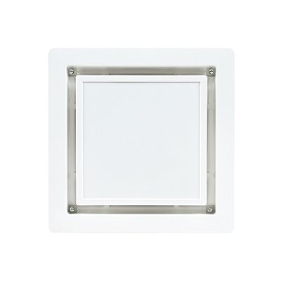 画像1: 三菱 P-395GB3-Z 換気扇 ダクト用換気扇 部材 別売グリル フルフラットインテリアタイプ クールホワイト