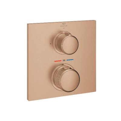 画像1: グローエ 19380DL2J 浴室用水栓 アリュール・サーモスタットシャワー埋込混合栓 化粧部 ブラッシュドウォームサンセット ※受注生産品 §