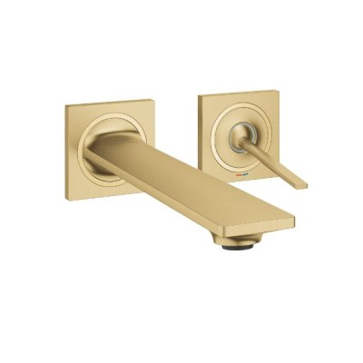 画像1: グローエ 19386GN2J 洗面用水栓 アリュール・シングルレバー壁出洗面混合栓 Mサイズブラッシュドクールサンライズ