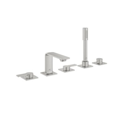 画像1: グローエ 25221DC1J 浴室用水栓 アリュール・2ハンドルデッキバスシャワー混合栓 スーパースチール ※受注生産品 §