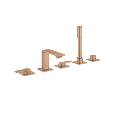 画像1: グローエ 25221DL1J 浴室用水栓 アリュール・2ハンドルデッキバスシャワー混合栓 ブラッシュドウォームサンセット ※受注生産品 §