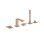 画像1: グローエ 25221DL1J 浴室用水栓 アリュール・2ハンドルデッキバスシャワー混合栓 ブラッシュドウォームサンセット ※受注生産品 § (1)