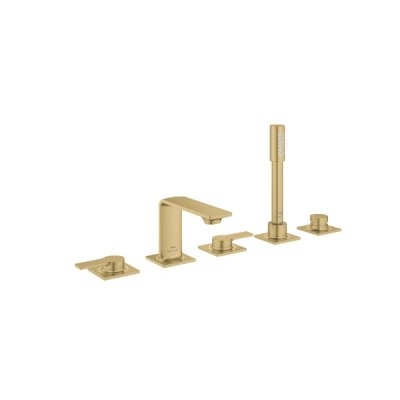 画像1: グローエ 25221GN1J 浴室用水栓 アリュール・2ハンドルデッキバスシャワー混合栓 ブラッシュドクールサンライズ ※受注生産品 §