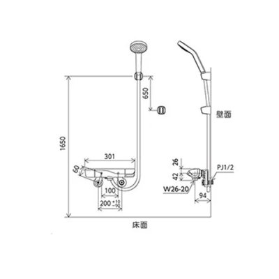 画像3: KVK FTB300KPHFHST サーモスタット式シャワー 撥水 メッキワンストップ付ウルトラファインバブルシャワー付 撥水