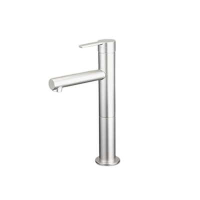 画像1: KVK MSL190DLETS シングル混合栓 ロングボディ チタニウムシルバー