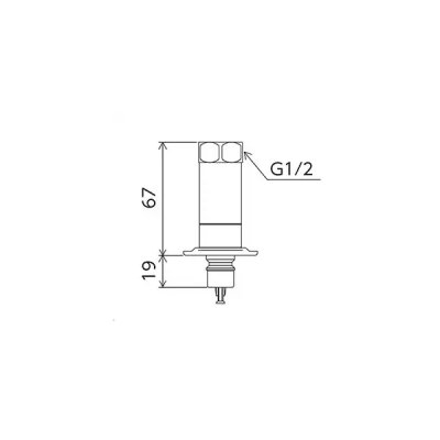画像2: KVK PZ789BN 洗濯機用ウルトラファインバブル付ノズル (G1/2) (とめるゾウ付 (緊急止水機能付))
