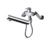 TOTO TKS05323J 浄水器兼用混合水栓 ハンドシャワー・吐水切り替えタイプ GGシリーズ 壁付シングル混合水栓