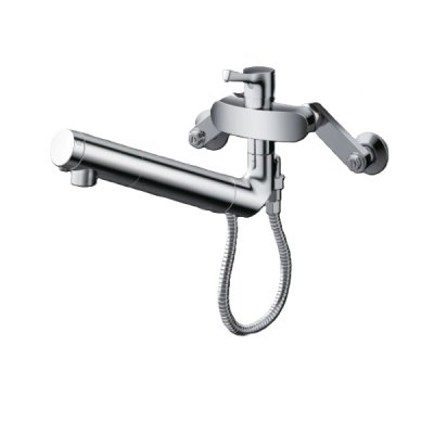 画像1: TOTO TKS05323J 浄水器兼用混合水栓 ハンドシャワー・吐水切り替えタイプ GGシリーズ 壁付シングル混合水栓