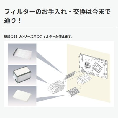 画像3: マックス ERS-U12D1 ES-Uシリーズ用 24時間換気システム交換ユニット 色調＝白 8〜12帖 ES-U12D1交換用