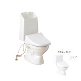 [メーカー受注停止]ジャニス工業 便器 + タンク + 温水洗浄便座 [SC8024-SGB + SV2003-0EH + JCS-210DRN BW1] 床排水 手洗無 壁リモコン ピュアホワイト BM ♪