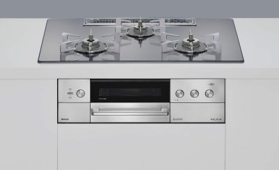 画像1: リンナイ 『 RHS72W39M13RSTW プロパン』 ビルトインコンロ 幅75cm DELICIA(デリシア) 強火力(左・右) プラチナミラー ♪