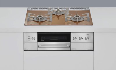 画像1: リンナイ 『 RHS31W39M12RCSTW プロパン』 ビルトインコンロ 幅60cm DELICIA(デリシア) 強火力(左・右) スパークリングカッパー ザ・ココット付属 ♪