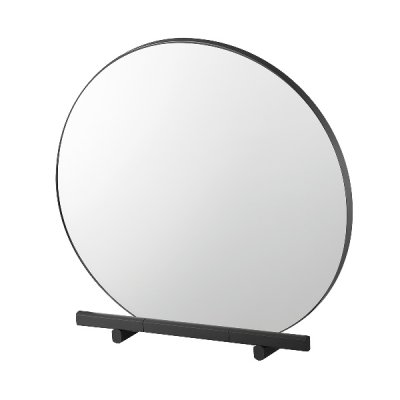 画像1: SANEI/三栄水栓 HW30090-MDP セットアイテム SOROE 鏡 (円型) マットブラック 受注生産品 §