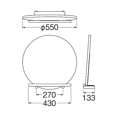 画像2: SANEI/三栄水栓 HW30090-MDP セットアイテム SOROE 鏡 (円型) マットブラック 受注生産品 §