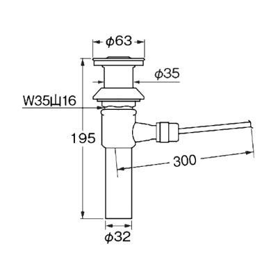 画像2: SANEI/三栄水栓 H7040-X300-MDP-32 洗面用品 排水栓上部 ポップアップ排水栓上部 マットブラック