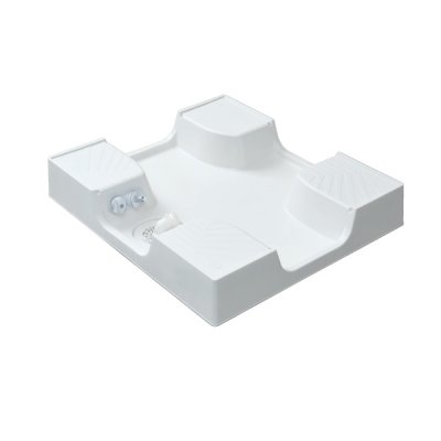 画像1: シナネン KSBS-7464SNW 洗濯機防水パン ベストレイ 給水栓付き 74嵩上げタイプ トラップ位置:センター 透明トラップ付 スノーホワイト♪