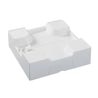 画像1: シナネン HSB-6464SNW 洗濯機防水パン ベストレイ 64床上点検洗浄タイプ  トラップ位置:センター 透明トラップ付 スノーホワイト♪