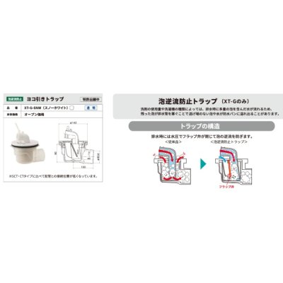 画像2: シナネン ESB-6464G 洗濯機防水パン ベストレイ スタンダードタイプ トラップ位置:センター 泡逆流防止ヨコ引き排水トラップ付 グレー ♪