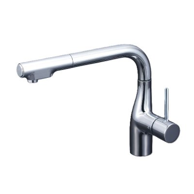 画像1: KVK KM6101BECHS シングルシャワー付混合栓(eレバー) 撥水 ウルトラファインバブル発生器付
