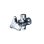 画像1: KVK K6W-P4 アングル形止水栓(水抜き付) (1)