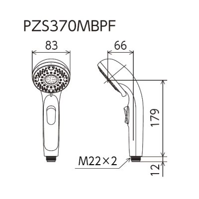 画像3: KVK PZS370MBPF ワンストップ付ウルトラファインバブルシャワーヘッド マットブラック