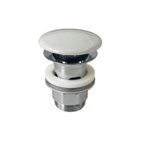 セラトレーディング VB8L0334R ダイレクトプッシュ排水ヘッド部(ループ&フレンズ 洗面器専用品) ホワイト ♪