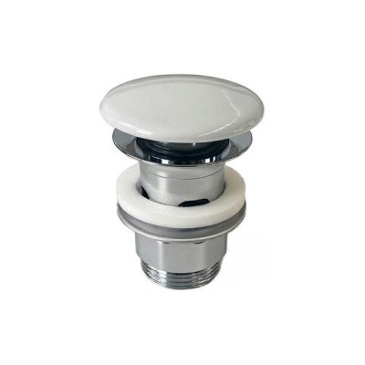 画像1: セラトレーディング VB8L0334R ダイレクトプッシュ排水ヘッド部(ループ&フレンズ 洗面器専用品) ホワイト ♪
