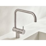 セラトレーディング VLKV140 ボラ キッチン用湯水混合栓 ステンレス ♪