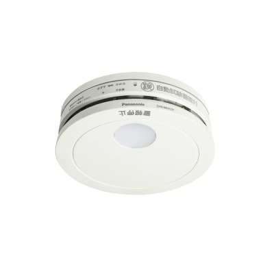 画像1: パナソニック SHK484531 住宅用火災警報器 けむり当番 薄型 2種 電池式 移報接点付 電池式単独型 煙式 光電式2種 ホワイト 白