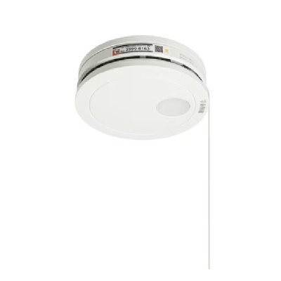 画像1: パナソニック SHK484531BL 住宅用火災警報器 けむり当番 薄型 2種 電池式 移報接点付 電池式単独型 煙式 光電式2種 ホワイト 白 BL品 引きひも付 受注生産 §