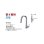 画像2: TOTO TKG206A0J 水栓金具 RFシリーズ シングル混合水栓(台付き1穴) グースネック水栓 タッチレス AC100V ハンドシャワー エコシングル シャワー 整流 (2)