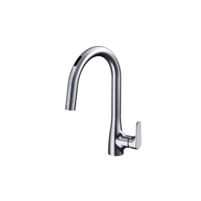 画像1: TOTO TKG209A0J 水栓金具 RFシリーズ シングル混合水栓(台付き1穴) グースネック水栓 タッチレス 乾電池 ハンドシャワー エコシングル シャワー 整流
