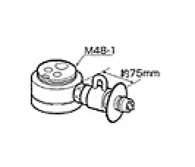 画像1: パナソニック 分岐水栓 【CB-SXF6】 [■]