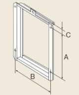 ガス給湯器 部材 リンナイ　UOP-P030　扉内設置用取付BOX [≦]