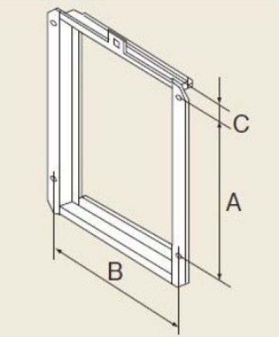 画像1: ガス給湯器 部材 リンナイ　UOP-P030　扉内設置用取付BOX [≦]