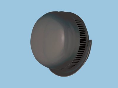画像1: 換気扇部材 パナソニック　FY-MTP04-K　気調・熱交換形換気扇 パイプフード(２層管用) 丸形・樹脂製 [◇]