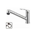 水栓金具 三栄水栓　K87101JK-U-13　シングルワンホールスプレー混合栓(省施工ナット付) 寒冷地用