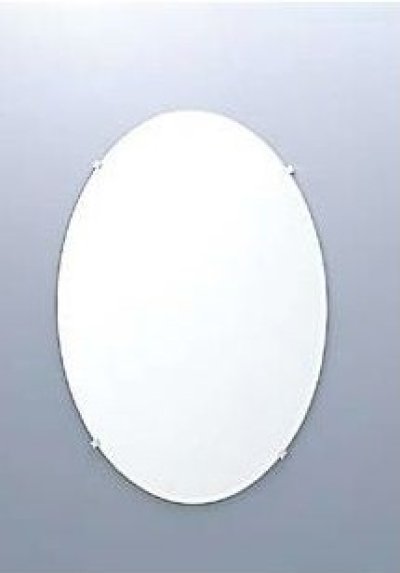 画像1: 鏡 INAX/LIXIL　KF-5070AC  化粧鏡 防錆 だ円形 [◇]
