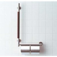 INAX/LIXIL　KF-M10WL　手すり KMタイプ 紙巻器付(左仕様) [◇]