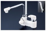 シャワーバス水栓（シングルレバー） KVK　KF6004R24　浴室 デッキ形シングルレバー式シャワー 240mmパイプ付
