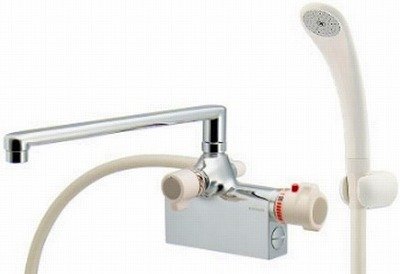 画像1: 水栓金具 カクダイ　175-007　サーモスタットシャワー混合栓（デッキタイプ） [□]