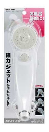 水栓金具 カクダイ　356-723-W　バス用お掃除シャワー/ホワイト
