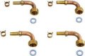 水栓金具 カクダイ　416-411　ペア耐熱管部品セット(エルボ) 10A [□]