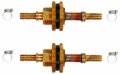 水栓金具 カクダイ　416-455　ユニットバス貫通金具(ペアホース用) 10A [□]