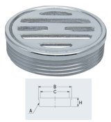 水栓金具 カクダイ　4212-200　外ネジ目皿 [□]