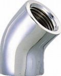 配管継手 カクダイ　6466A-13　45°エルボ(クローム) [□]