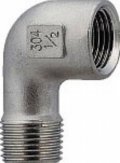 工場設備継手 カクダイ　6473-40　ステンレスストリートエルボ [□]